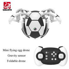 SJY-46C Mini foldable flying egg with Gravity sensor football shape altitude hold drone wifi fpv drone with optional camera